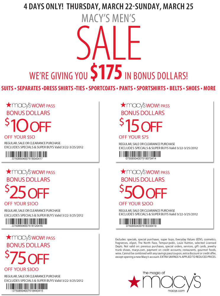 macys online coupon codes august 2013