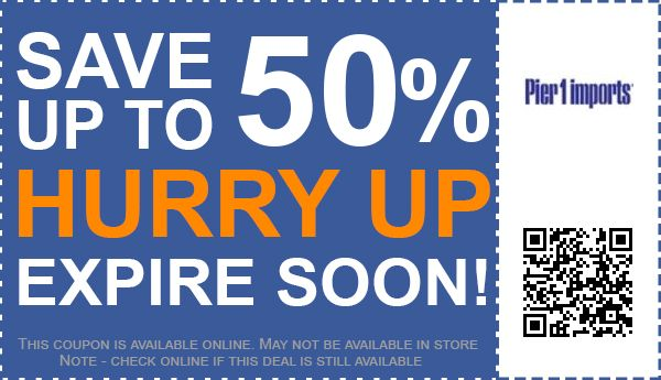 pier 1 imports online coupon codes